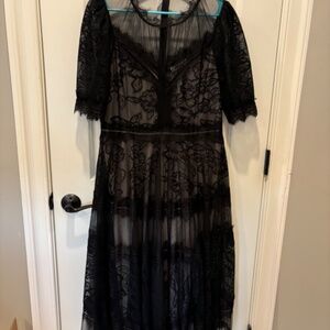 Turkish evening gown NWT formal black lace dress